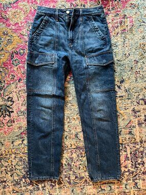 Denim Forum 90's low rise cargo slim